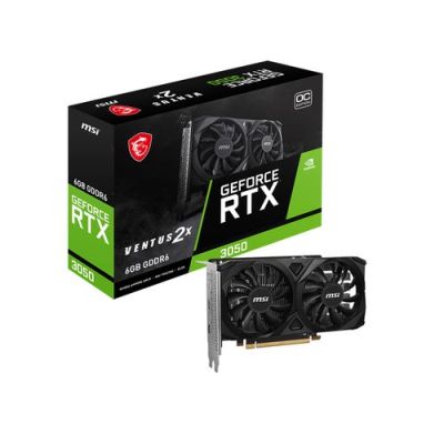 MSI VENTUS GeForce RTX 3050 2X E 6G OC, GeForce RTX 3050, 6 GB, GDDR6, 96 Bit, 7680 x 4320 Pixels, P