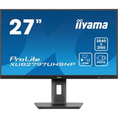 iiyama ProLite XUB2797UHSNP-B1, 68,6 cm (27"), 3840 x 2160 Pixels, 4K Ultra HD, LED, 4 ms, Zwart