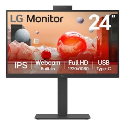 LG 24BA850-B.AEU, 60,5 cm (23.8"), 1920 x 1080 Pixels, Full HD, 5 ms, Zwart