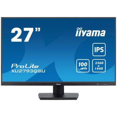 iiyama ProLite XU2793QSU-B7, 68,6 cm (27"), 2560 x 1440 Pixels, Wide Quad HD, LED, 1 ms, Zwart