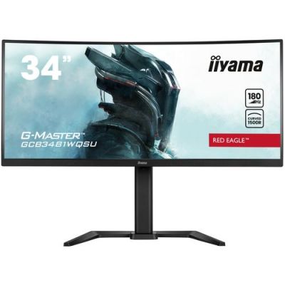 iiyama G-MASTER GCB3481WQSU-B1, 86,4 cm (34"), 3440 x 1440 Pixels, UltraWide Quad HD, LCD, 0,3 ms, Z
