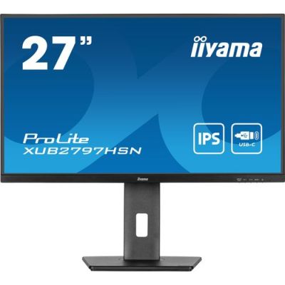 iiyama ProLite XUB2797HSN-B2, 68,6 cm (27"), 1920 x 1080 Pixels, Full HD, LED, 1 ms, Zwart