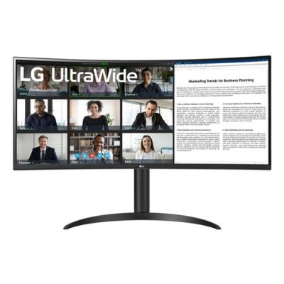 LG 34WR55QK-B, 86,4 cm (34"), 3440 x 1440 Pixels, Wide Quad HD, 5 ms, Zwart