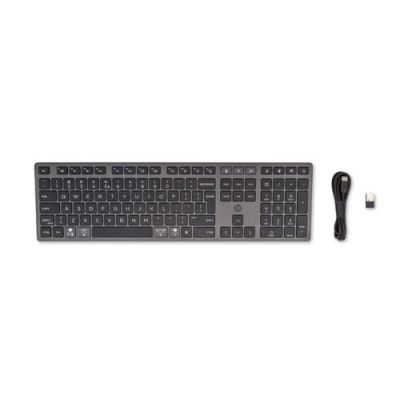 HP 720 Multi-Device Rechargeable Wireless Keyboard, Volledige grootte (100%), Draadloos, USB + Bluet