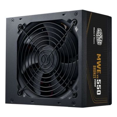 Cooler Master MWE Bronze 550 V3 230V, 550 W, 200 - 240 V, 50/60 Hz, 5 A, Actief, 110 W