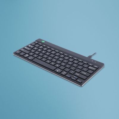 R-Go Compact BreakKeyboard Qwerty (US) Black, Wired met siliconen folie
