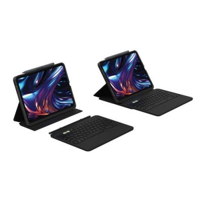 ZAGG Pro Keys 2, Frans, Apple, iPad Pro 11 (M4), Zwart, 27,9 cm (11"), Valbestendig, Krasbestendig
