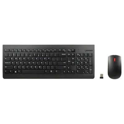 Lenovo 4X31N50741, Volledige grootte (100%), Draadloos, RF Draadloos, Zwart, Inclusief muis