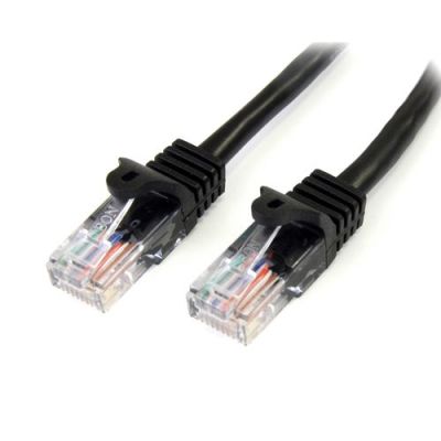 StarTech.com Cat5e patchkabel met snagless RJ45 connectors 3 m, zwart, 3 m, Cat5e, U/UTP (UTP), RJ-4