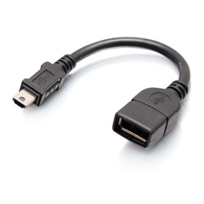 C2G C2G40691, 0,152 m, USB A, Mini-USB B, Zwart