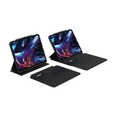 ZAGG Pro Keys 2, Frans, Apple, iPad Pro 13 (M4), Zwart, 33 cm (13"), Valbestendig, Krasbestendig