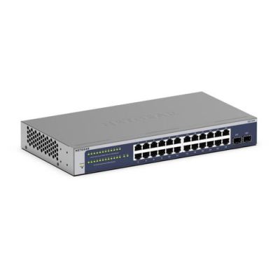 NETGEAR GS724Tv6, Managed, L2+/L3, Gigabit Ethernet (10/100/1000), Full duplex, Rack-montage, 1U