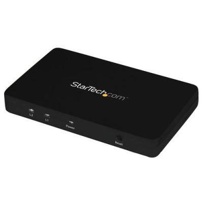 StarTech.com 4K HDMI 2-poorts videosplitter 1x2 HDMI-splitter met sterke aluminiumbehuizing 4K 30 Hz