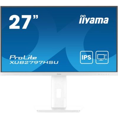 iiyama ProLite XUB2797HSU-W2, 68,6 cm (27"), 1920 x 1080 Pixels, Full HD, LED, 1 ms, Wit