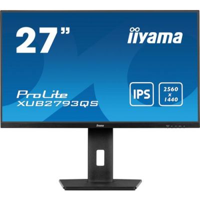 iiyama ProLite XUB2793QS-B7, 68,6 cm (27"), 2560 x 1440 Pixels, Quad HD, LED, 1 ms, Zwart