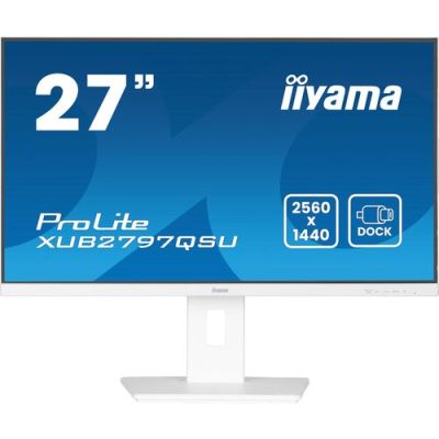 iiyama ProLite XUB2797QSU-W2, 68,6 cm (27"), 2560 x 1440 Pixels, Quad HD, LED, 1 ms, Wit