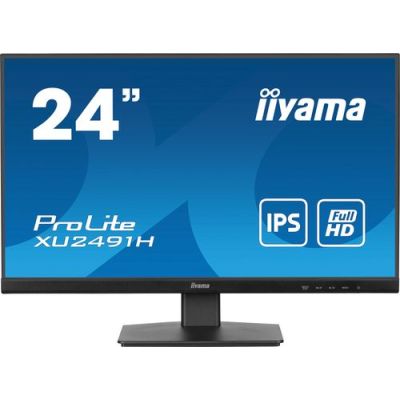 iiyama ProLite 24" Full HD IPS monitor, 16:9, 300nits, HDMI+DisplayPort, Zwart