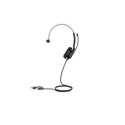 Yealink UH35 Mono UC USB-C/A Headset, Bedraad, 20 - 20000 Hz, Oproepen/muziek, 96,5 g, Headset, Zwar