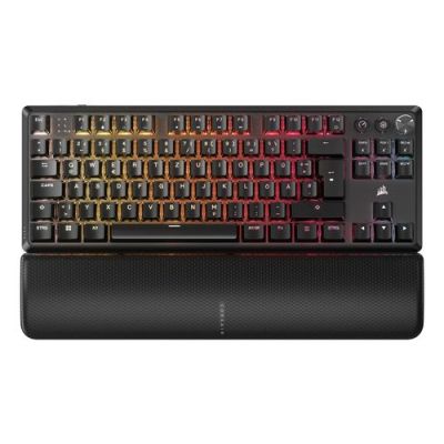 Corsair K70 CORE TKL, Bedraad en draadloos, USB + RF Wireless + Bluetooth, Mechanische keyswitch, QW