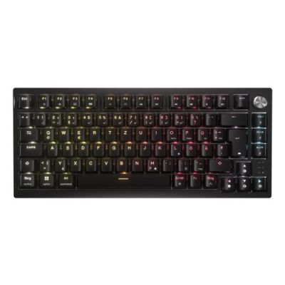 Corsair K65 PLUS, Bedraad en draadloos, USB + RF Wireless + Bluetooth, Mechanische keyswitch, QWERTZ