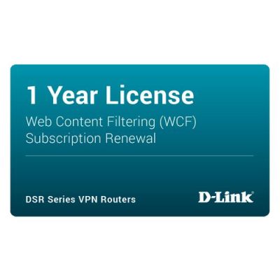 D-Link DSR-250-WCF-12-LIC, 1 licentie(s), 1 jaar, 12 maand(en), Electronic License Delivery (ELD)