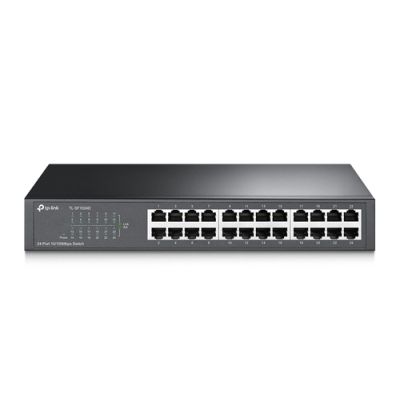 TP-Link TL-SF1024D, Unmanaged, Fast Ethernet (10/100), Rack-montage