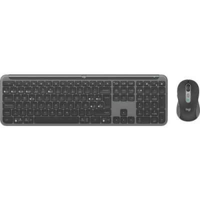 Logitech MK950 Signature for Business, Draadloos, RF-draadloos + Bluetooth, Schaar-toetsschakelaar,