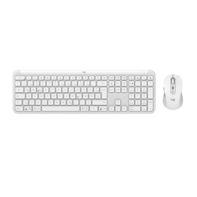 Logitech MK950 Signature Slim, Draadloos, RF-draadloos + Bluetooth, Schaar-toetsschakelaar, QWERTZ,