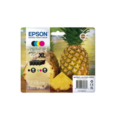 Epson 604XL, Hoog (XL) rendement, 8,9 ml, 4 ml, 500 pagina's, 4 stuk(s), Multi-verpakking