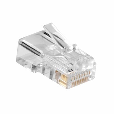 ACT AC4110, RJ45, Zilver, Transparant, Mannelijk, Recht, ABS, Cat5e