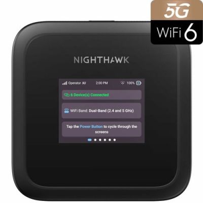 NETGEAR M3, Wi-Fi 6 (802.11ax), Dual-band (2.4 GHz / 5 GHz), Zwart, Draagbare router