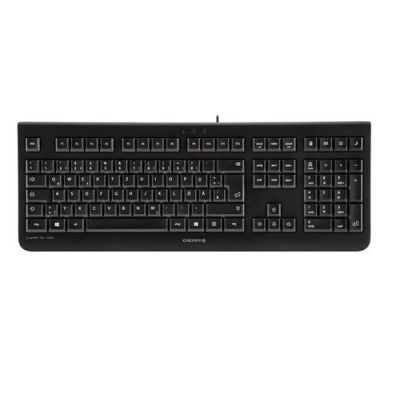 CHERRY KC 1000, Volledige grootte (100%), Bedraad, USB, QWERTY, Zwart