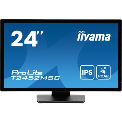 iiyama ProLite T2452MSC-B1AG, 60,5 cm (23.8"), 1920 x 1080 Pixels, Full HD, LED, 5 ms, Zwart