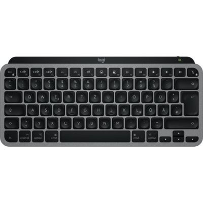 Logitech MX Keys Mini For Mac, Draadloos, Bluetooth, Schaar-toetsschakelaar, QWERTZ, LED, Zwart, Gri