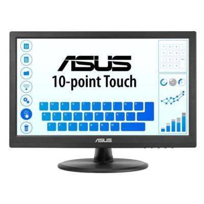 ASUS Touch VT169HE, 39,6 cm (15.6"), 1920 x 1080 Pixels, Full HD, LED, 5 ms, Zwart