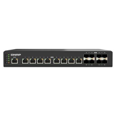 QNAP QSW-IM3216-8S8T, Managed, 10G Ethernet (100/1000/10000), Rack-montage