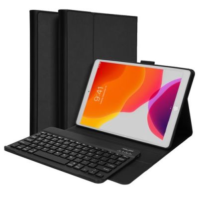 ACCEZZ qwerty Bluetooth keyboard bookcase voor de IPAD 10.2 zwart