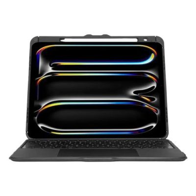Targus VersaVu, Spaans, Trackpad, Apple, iPad Pro 13" (M4), Zwart, Thermoplastische urethaan (TPU)