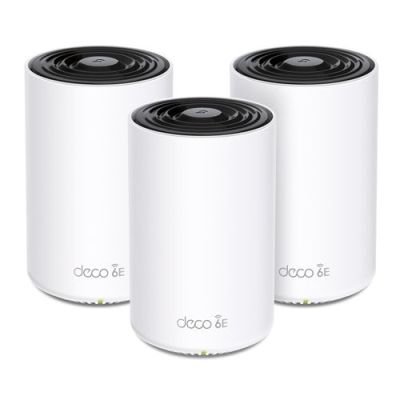 TP-Link Deco XE75 Pro (3-pack), Wit, Intern, Mesh-systeem, 670 m², FCC:<30 dBm (2.4 GHz),<30 dBm (