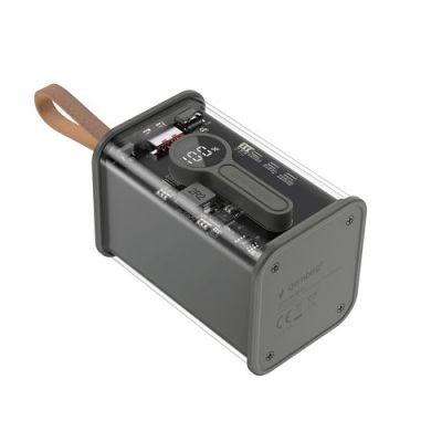 Gembird Powerbank, 18000 mAh, 18000 mAh, Lithium-Polymeer (LiPo), Quick Charge 3.0, 38 W, Zwart, Tra