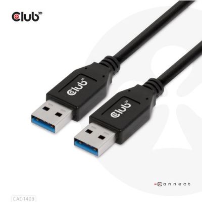 CLUB3D USB Type-A Gen2(10G) cable, 3A M/M 0.5m / 1.64 ft, 0,5 m, USB A, USB A, USB 3.2 Gen 2 (3.1 Ge