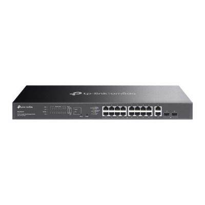 TP-Link ES220GMP, Managed, Gigabit Ethernet (10/100/1000), Power over Ethernet (PoE), Rack-montage