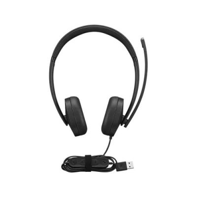 Lenovo 4XD1P83425, Bedraad, Oproepen/muziek, 20 - 20000 Hz, 140 g, Headset, Zwart