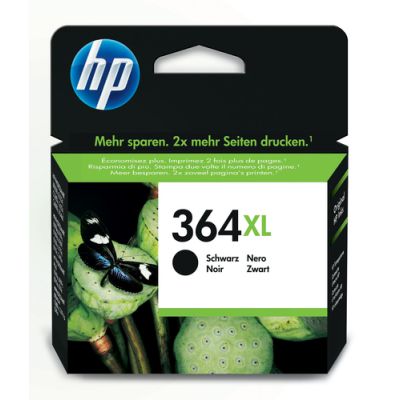 HP 364XL originele high-capacity zwarte inktcartridge, Hoog (XL) rendement, Inkt op pigmentbasis, 55