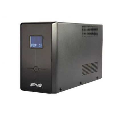 Gembird UPS met LCD - 2000 VA, Line-interactive, 2 kVA, 1200 W, Sine/Square, 162 V, 295 V