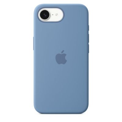 Apple Siliconenhoesje voor iPhone 16e - Winterblauw, Hoes, Apple, iPhone 16e, 15,5 cm (6.1"), Blauw
