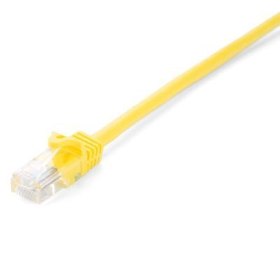 V7 V7CAT5UTP-03M-YLW-1E, 3 m, Cat5e, U/UTP (UTP), RJ-45, RJ-45, Geel