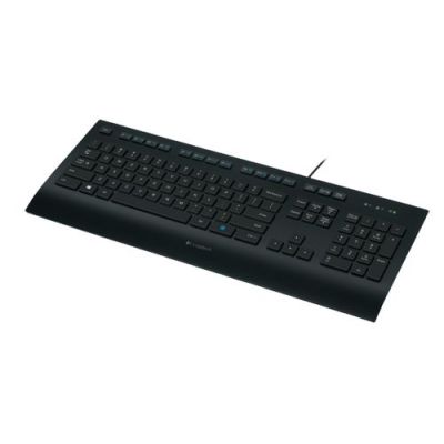 Logitech K280E Pro f/ Business, Volledige grootte (100%), Bedraad, USB, QWERTY, Zwart