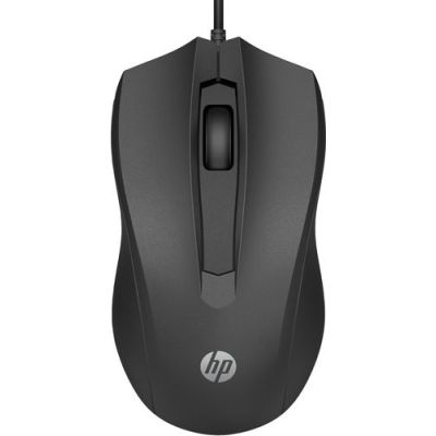 HP Wired Mouse 105, Ambidextrous, Optisch, USB Type-A, 1600 DPI, Zwart
