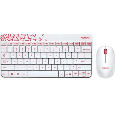 Logitech MK240 Nano Wireless Keyboard and Mouse Combo, Volledige grootte (100%), Draadloos, RF Draad